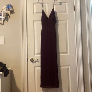 Plum Banana Republic midi dress